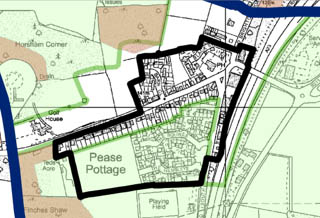 Pease Pottage Map